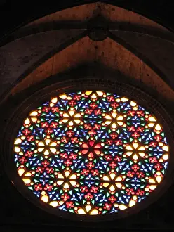 Cathedrals Prints: Palma, Mallorca, Spain, - Rosette Window