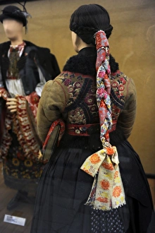 Images Dated 10th April 2012: Paloc young girl in festive winter church clothes. 1870. Hun