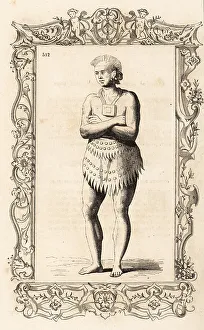 Huyot Prints: Pamlico chief or elder of Roanoke, North Carolina