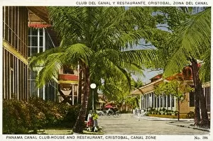 Cristobal Collection: Panama canal club house and restaurant, Cristobal