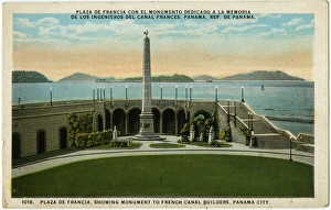 Images Dated 1st July 2016: Panama City, Panama - Monument to French Canal Builders