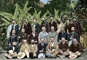 Lesseps Prints: Panama. Members of the study committee, chaired by Ferdinand