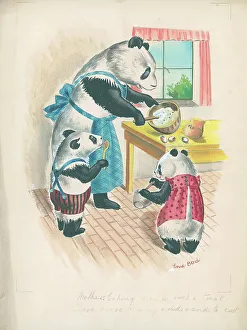 Pandas Prints: Pandas baking