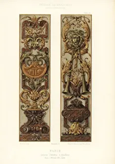 Panels Prints: Panels from the Apollo Gallery, Louvre, Paris, 17th century
