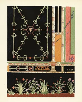 Panels Prints: Panels in the House of M. Epidi Sabini, Pompeii