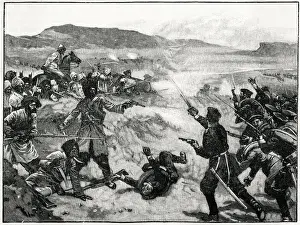 Encounter Prints: Panjdeh incident - Russian encounter with Afghan forces at Pul-i-Khishty (Brick Bridge)
