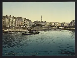 Bourse Prints: Panorama and bourse from La Gloirette (i. e. Gloriette), Nan
