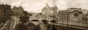 Russell Gallery: Panorama with Chateau Laurier, Ottawa, Ontario, Canada