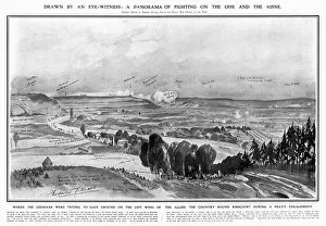 Villiers Collection: Panorama of Fighting on the Oise and the Aisne