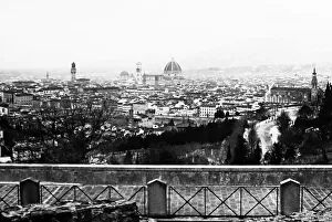 Panorama of Florence, Italy - Victorian period