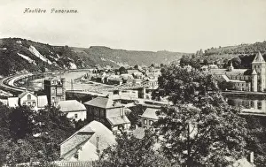 Meuse Prints: Panorama of Hastiere, Belgium