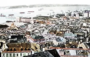 Panorama of Lisbon, Portugal, Victorian period