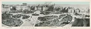 Liaoning Prints: Panorama of the Main Square - Dalian