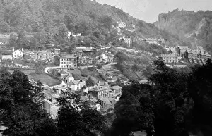 Matlock Prints: Panorama of Matlock Bath, Victorian period