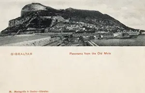 Gibraltar Prints: Panorama from the Old Mole, Gibraltar
