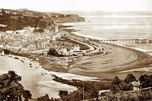 Pier Collection: Panorama of Teignmouth, early 1900s