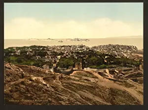 Panorama, view from Notre Dame de la Garde, Marseilles, Fran