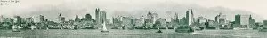 Sights Collection: Panorama of the west Hudson riverfont and docks, New York