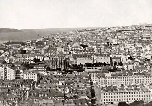 Panoramic view of Lisbon, Portugal, c. 1890 s