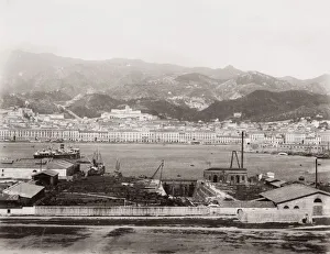 Harbor Prints: Panoramic view of Messina, Italy