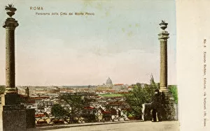 Panoramic view of Rome from The Pincian Hill