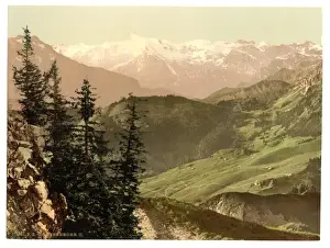 Stanserhorn Prints: Panoramic view towards Titlis, Stanserhorn, Switzerland