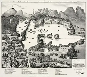 Neighbouring Prints: A panoramical view of the lakes of Killarny, County Kerry, I