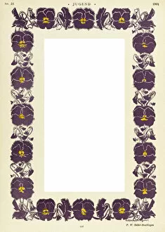 Pansies Gallery: Pansy Border / Jugend 1901