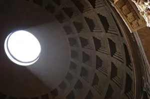 Pantheon of Agrippa. 2nd century. Dome. Interior. Rome. Ital