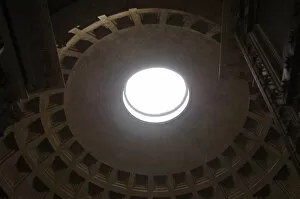 Agrippa Collection: Pantheon of Agrippa. 2nd century. Dome. Interior. Rome. Ital