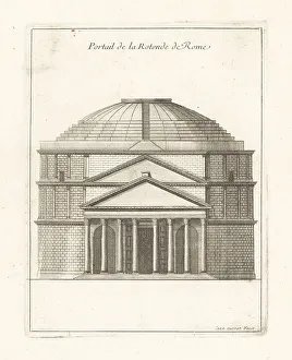 Pantheon Prints: Front of the Pantheon, Rome
