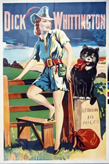 Dick Prints: Pantomime poster, Dick Whittington