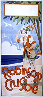 Crusoe Prints: Pantomime poster, Robinson Crusoe