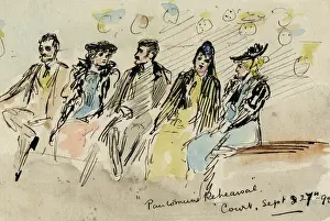 Rehearsal Prints: Pantomime rehearsal