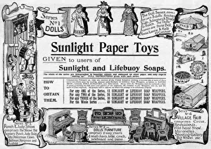 Promotion Prints: Paper dolls advertisement