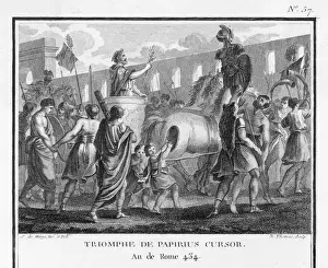 Heroes Prints: Papirius Cursor enjoys a triumph