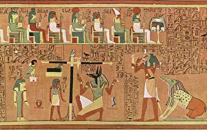 Images Dated 3rd August 2015: Papyrus of Ani (Book of the Dead) - The Judgement