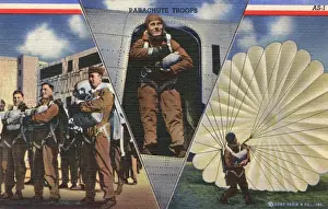 Paratroopers Prints: US Parachute Troops - WWII
