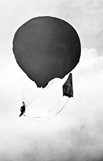 Parachuting from a balloon