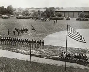 Erding Prints: Parade of Airmen on the Sports Field at the Headquarters?