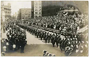 Templar Prints: Parade in Clinton Square, Syracuse, New York State, USA