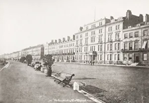 The Parade, Weymouth, beach and shore, image c. 1880 s