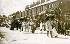 Parade on Whalley Road, Read, Lancashire
