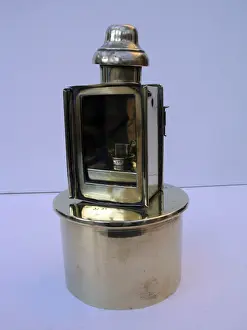 Paraffin lamp mounted on a 4 5 Howitzer shell case