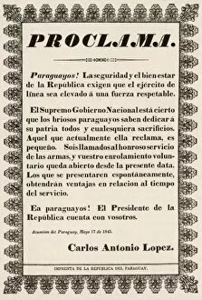 Paraguay Proclamation