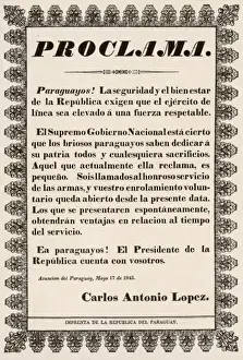 Paraguay Prints: Paraguay Proclamation
