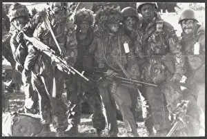 Paratroopers Prints: Paratroopers of 2nd Parachute Regiment near Port Stanley