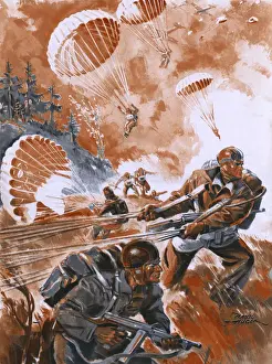 Tactics Prints: Paratroops Landing 1944