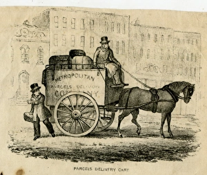 Images Dated 18th August 2017: Parcels Delivery Cart