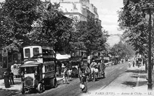 Clichy Prints: Paris / Avenue Clichy 1912
